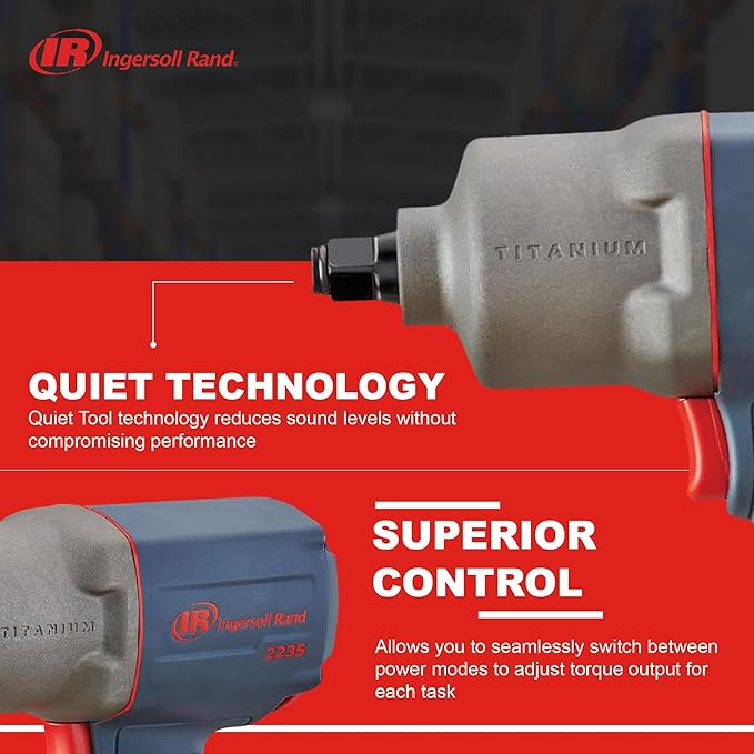 Ingersoll Rand 2235QTiMAX 1/2-Inch-Drive Air Impact Wrench with Quiet Technology