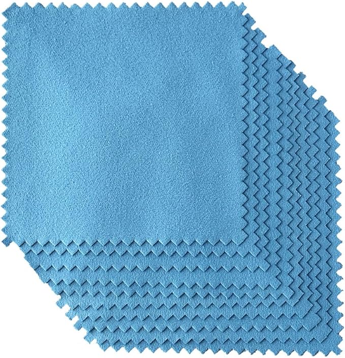 Microfiber Suede Applicator Cloths with Applicator Pad, 10-Pack, 4x4 inch, for Applying Ceramic and Nano Coatings, Edgeless