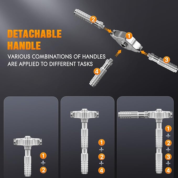 40 In 1 Ratcheting Screwdriver Set,Multi S2 Steel Bits with Detachable Ratchet Handle,Ratchet Screwdriver Set for Furniture Assembly, Electronics Repair, Bicycle,DIY