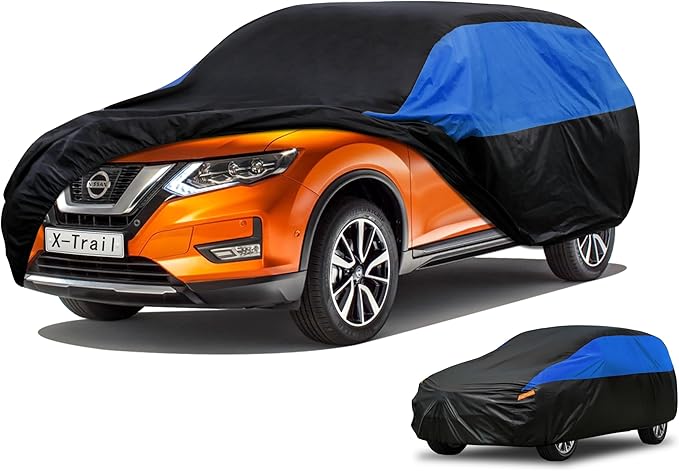 Nissan Car Cover Custom Fit Nissan X-Trail Waterproof All Weather, Lightweight Full Exterior Cover for Automobiles Outdoor Sun UV Rain Dust Snow Wind Protection.