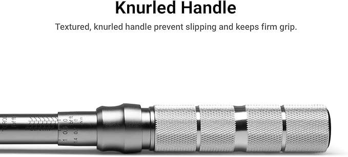 Capri Tools 31201 15-75 Foot Pound Industrial Torque Wrench Drive, 3/8" Drive, Matte Chrome