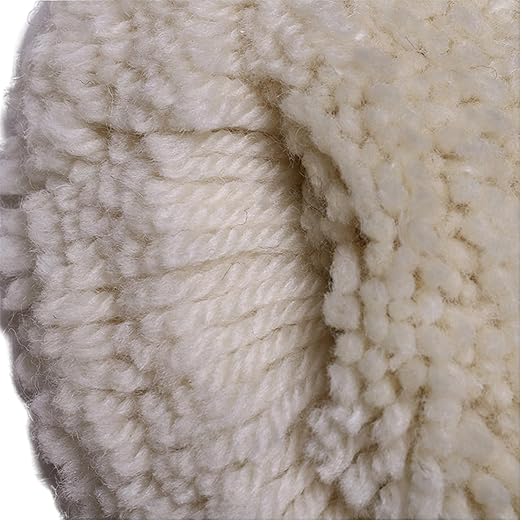 Gracefur 2-Pack 7" Wool Buffing Pad with Hook & Loop Backing for Buffing, Polishing, Cutting & Compounding - 7 Inch 100% Natural Wool Polishing Pad for Car, Marine, RV & Trucks