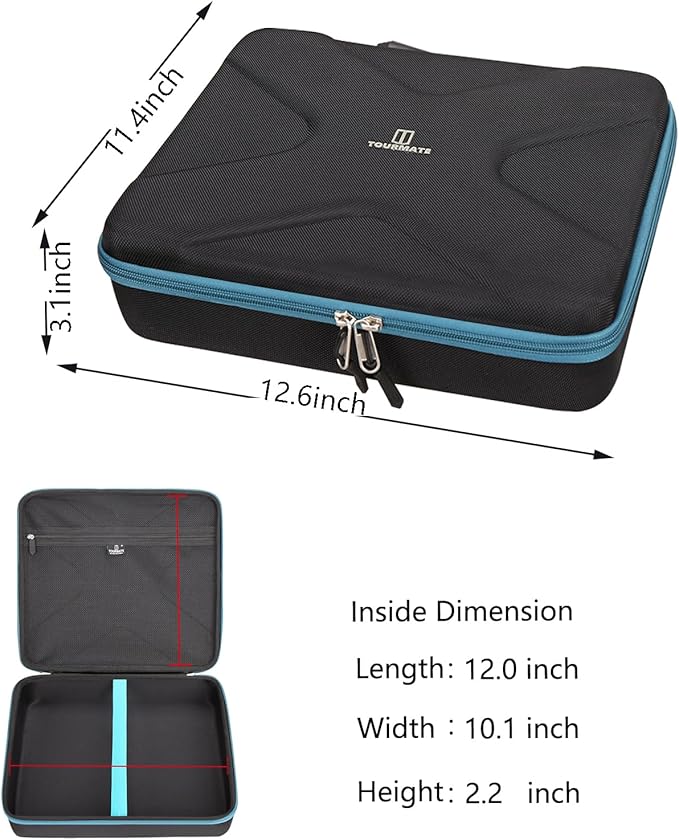 Tourmate Hard Storage Case for NEU MASTER/PRULDE Heat Gun - Travel Case with Built-in Mesh Pocket (Black)