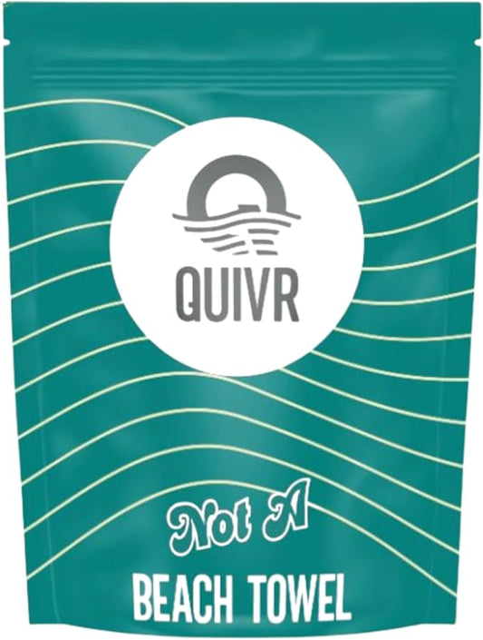 QUIVR “Not a Beach Towel” – Premium Microfiber Car Drying Towel – 1080 GSM, Edgeless, Ultra Absorbent & Scratch-Free – 31"×28" Auto Detailing Towel – Made in Korea