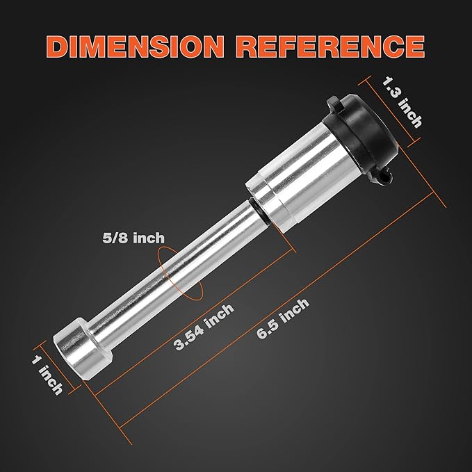 TCE 2 Pack Trailer Hitch Pin, Patented 5/8" Locking Receiver Hitch Pins for 2"/2.5" Receiver, Class V, Weatherproof Anti-Theft Lockable Pin with Dust, Mud & Gunk Protection, Used to Tow Truck