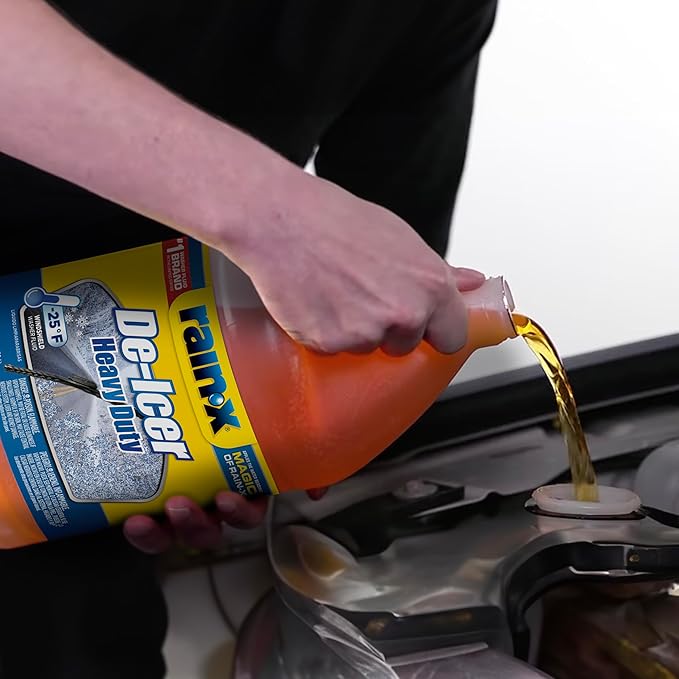 Rain-X -25°F Heavy Duty De-Icer Windshield Washer Fluid - 1 Gallon (Pack of 6)
