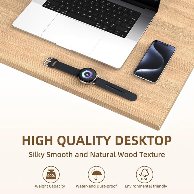 Universal Solid One-Piece Wood Table Top, 55"x28"x1" Workbench Top - Rectangular Particle Board for Standing Desk, Home Office Desk Countertop DlY, Washer Dryer, Coffee, Bar Tabletop