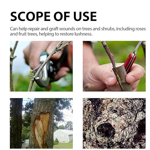 Tree Pruning Sealer,Tree Wound Sealer,Grafting Wax,Tree-bark Wound Repair,Tree Paint Protection,TreeSealer After Cutting,TreeWound Pruning Sealer with Brush (1)