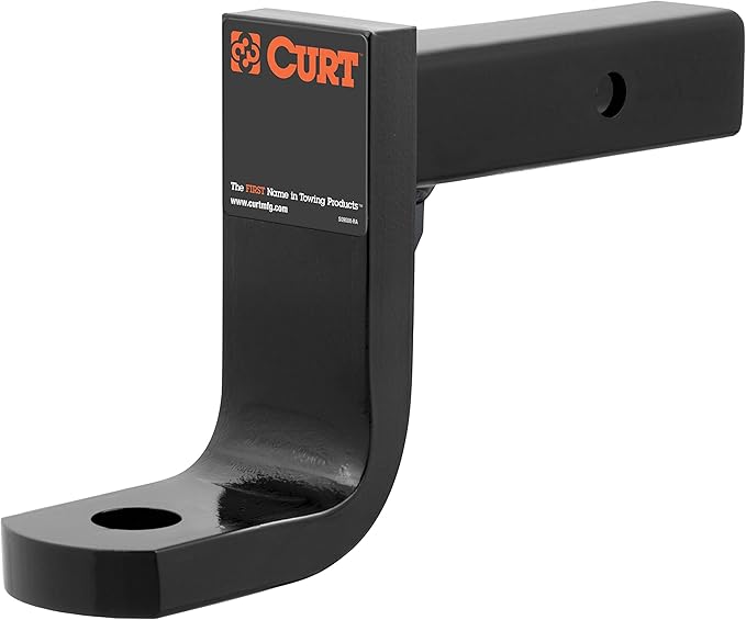CURT 45336 Class 4 Trailer Hitch Ball Mount, Fits 2-Inch Receiver, 10,000 lbs, 1-1/4-Inch Hole, 6-Inch Drop, 4-3/4-Inch Rise