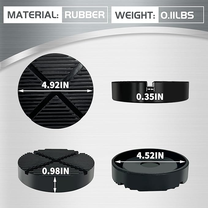 TONDA Jack Stand Pads 4 Pack and Floor Jack Rubber Pad 1 Pack