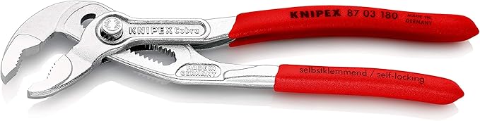 Knipex 87 03 180 Water Pump Pliers "Cobra" 7,09" chrome plated