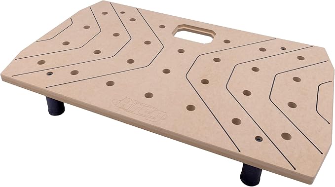 Kreg Portable Work Surface - Compact Workbench - Ultra Flat Fiberboard Work Surface - Dog Hole Clamping Versatility - Stable Portable Work Table - DIY Workspace - KWSJAWS
