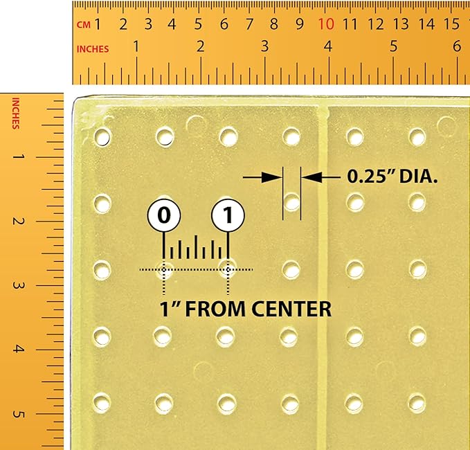 Azar Displays 771620-YEL Plastic Pegboard for Wall Organization - Garage Tool Organizer Wall Mount (Pack of 2) - 1-Sided Durable Wall Panel Organizer (16” W x 20” H x 1” D) - Garage Organizer (Yellow)