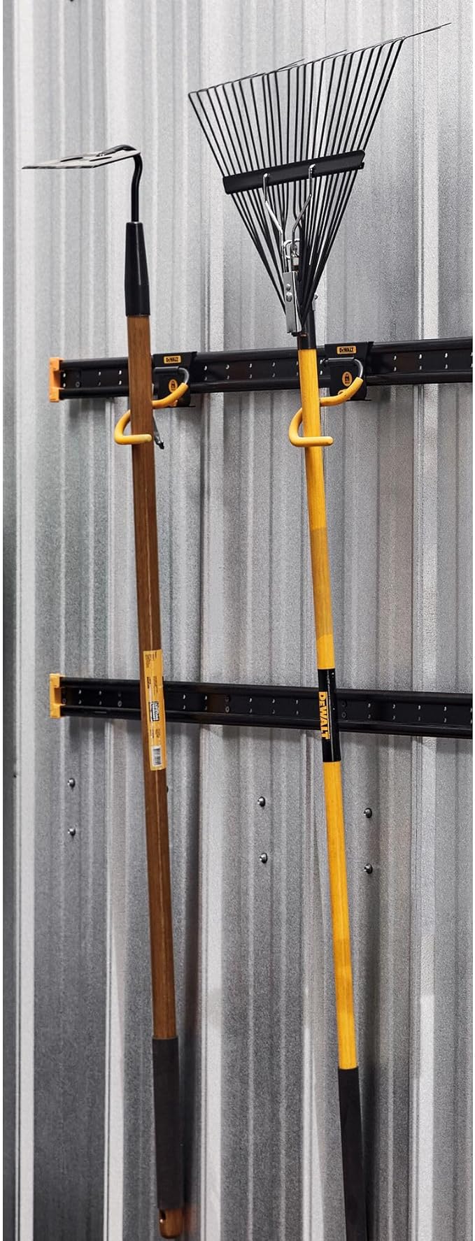 DEWALT Tool Organizer, Long Handled Tool Hook, for Rakes and Brooms, DEWALT Workshop Storage System Compatible (DWST82808)