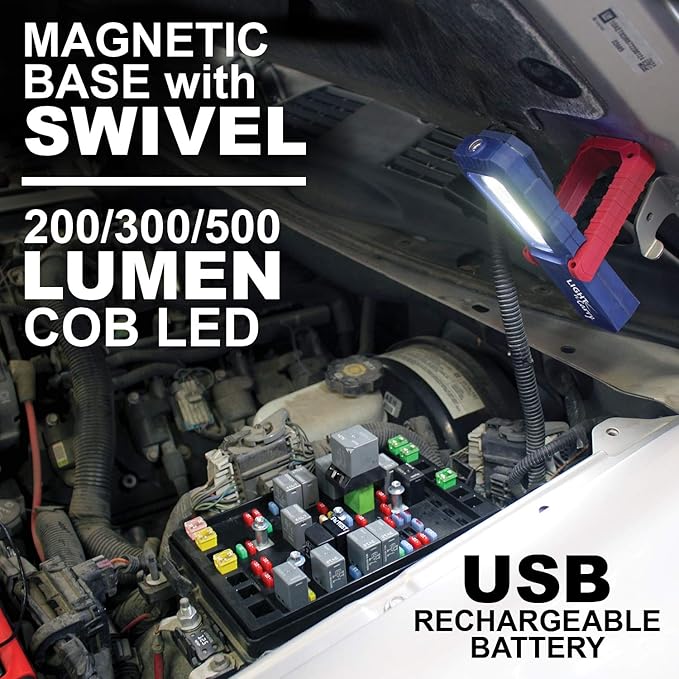 Clore Automotive Light-N-Carry LNC1341 Industrial Grade Rechargeable Work Light - 300 Lumen