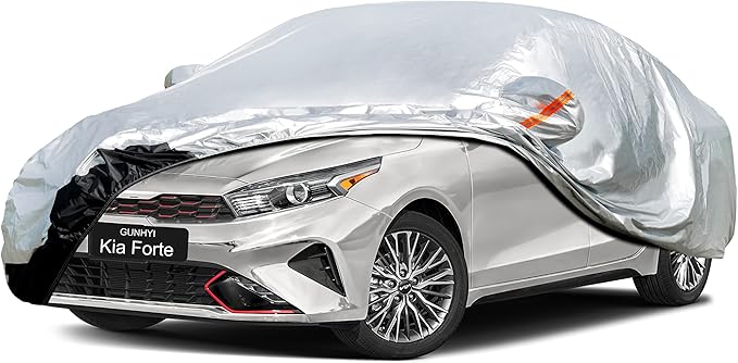 Car Cover Custom Fit Kia Forte (2017-2025) Waterproof for Automobiles, Oxford Sun Rain Dust Snow Protection (Ships from US Warehouse, Delivery 3-8 Days)