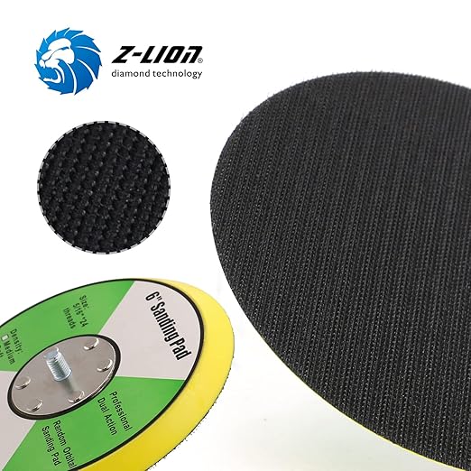 6 Inch Backing Pad 5/16"-24 Thread Plates for Air Sander Dual Action Car Polisher Sanding Polishing-2PCS