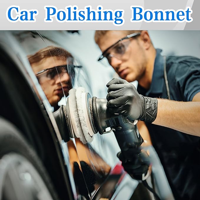 Buffing Bonnets Kit - 12pcs Polishing Bonnets for 9-10 Inch Orbital Buffer Polisher