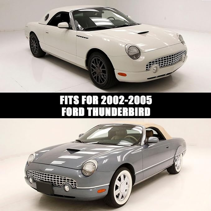 Car Cover Indoor Compatible with Ford Thunderbird 2002-2005,Stretch Satin Dust-Proof Protection Ultimate Custom Full Car Cover for Underground Garage, Car Show