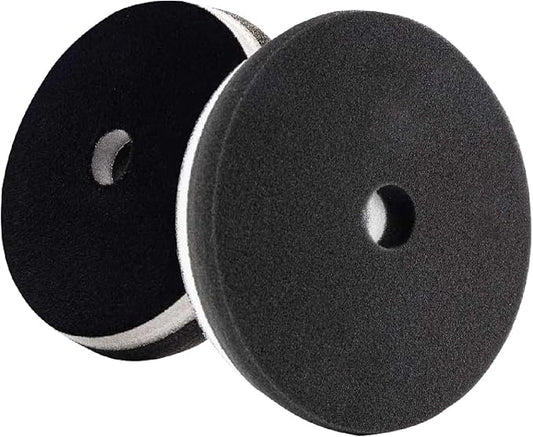 Lake Country 6.5" HDO Black Foam Finishing Pad (1-Pack)- Premium Heavy Duty Orbital Polishing Pads for Cars-Ultra Soft Foam Polishing Pads for Car Polishing Kit - Car Buffer Pads w/Tapered Edge