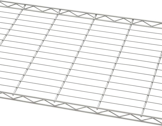 5-Tier Adjustable Wire Shelving with Wheels, Wire Shelf Rack for Kitchen Organization, Garage Storage, 400 to 2000 Pound Capacity, NSF Certified, 48” x 18” x 72”, EcoStorage Chrome