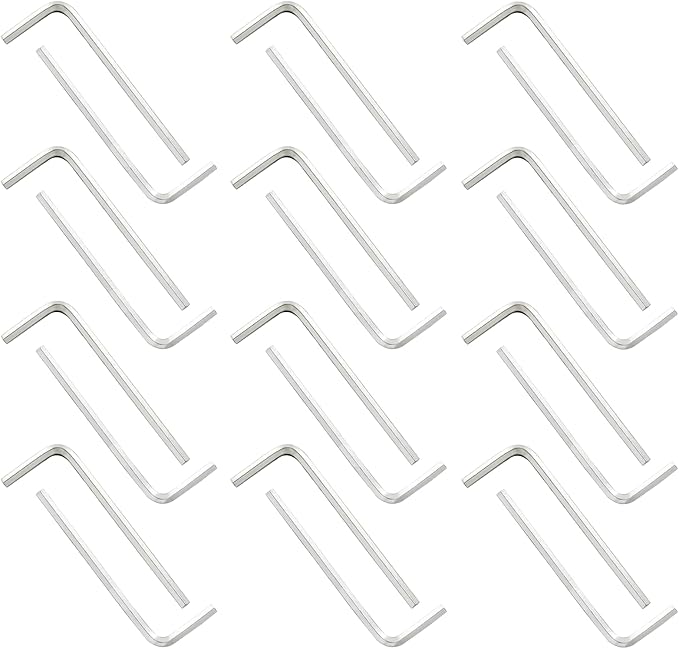 Biaungdo 24 Pcs 2.5mm Hex Key Wrench, Small Allen key Wrench, L Shaped Hexagon Wrench, Hex Key Spanner Wrench Set Hexagon Head Replacement Repairing Tool for Repairing Bike, Furniture