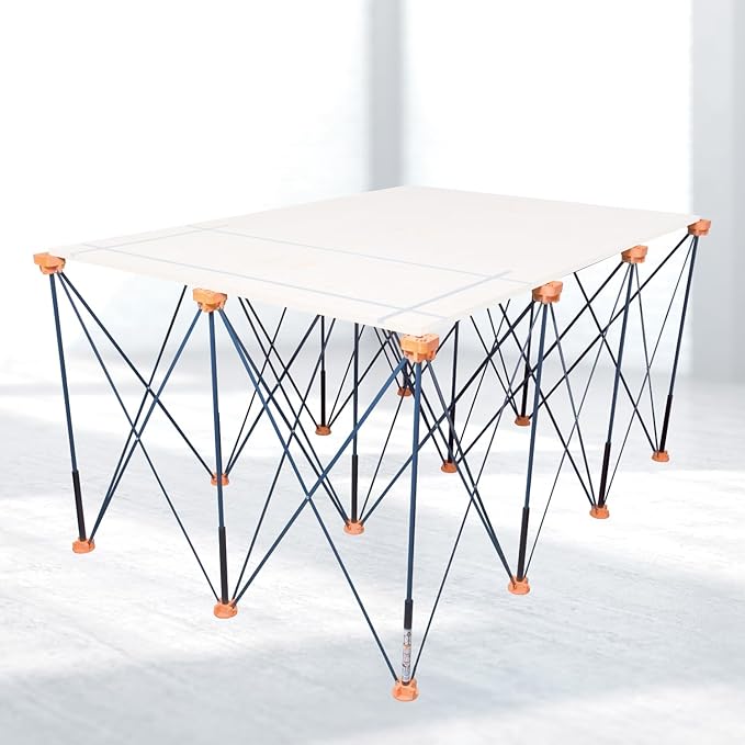 POWERTEC Arachni-Flex Portable Workbench 4x6ft Collapsible Workstand - Heavy Duty Folding Work Table Base, 4500 lbs Capacity 36 Inch Work Height, No Assembly Mobile Work Station w/Carry Strap (71929)