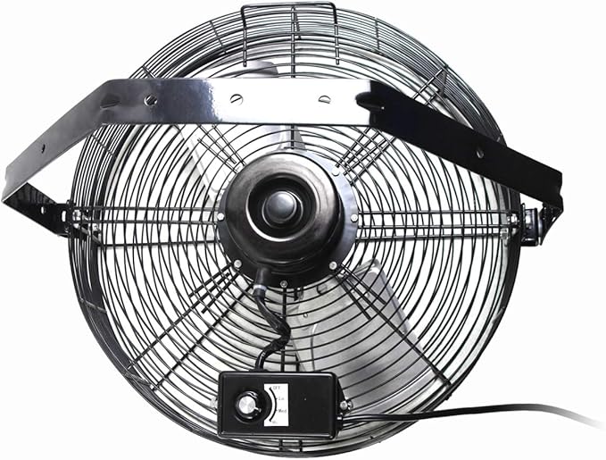 Maxx Air Wall Mount Fan | 18" Commercial Grade Fan for, Garages, Shop, Barns and Patios for Outdoor Use | Easy Operation and Powerful 1,450 CFM | Industrial Wall Mount