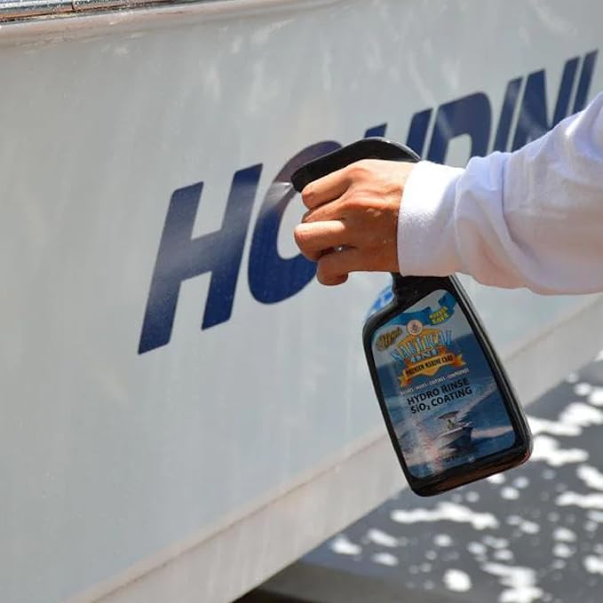 Nautical One - Hydro Rinse SiO2 Coating - Easy Spray-On Ceramic Boat Protection - Incredible Shine & Protection (128 oz)
