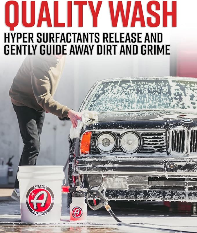 Adam's Polishes Mega Foam Car Washing Bundle - pH Best Car Wash Soap For Foam Cannon, Pressure Washer or Foam Gun | Concentrated Detailing & Cleaning Detergent | Won't Strip Wax or Ceramic Coating