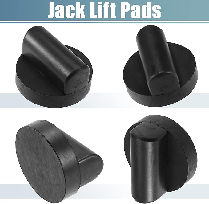 X AUTOHAUX 2 Pcs Rubber Jack Puck Jacking Lift Pad Jack Lift Point Pad Adapter for Audi TT RS R8 A6 Support Point Adapter Jacking Trolly Car Removal Repair Tool