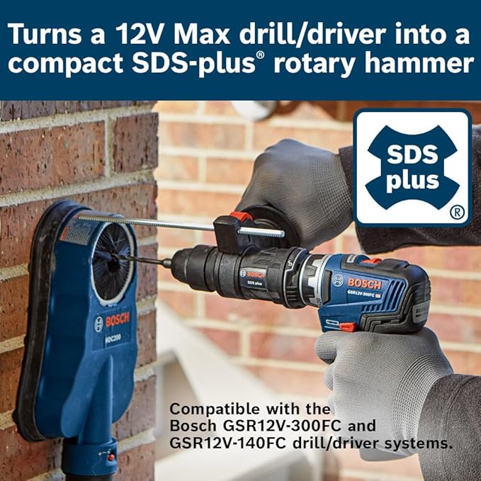 BOSCH GFA12-H SDS-plus Rotary Hammer Attachment For Bosch GSR12V-140FC & GSR12V-300FC