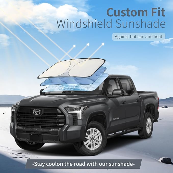 Car Cover Waterproof All-Weather,Heavy-Duty Outdoor Full Exterior Automobiles Snow Cover for Truck 229-242 inch,with Sun Visor,Anti-Scratch Cotton Lining & Zippered,Towel&Storage Bag