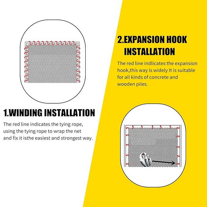 Climbing Cargo Net for Kids Outdoor Balcony Safety Net Rope Netting Playground Climbing Net Stairway Railing Safety Net for Children Pets Toys Knotless Polyester Sports Netting