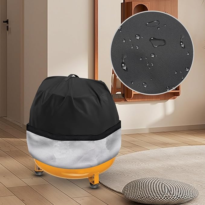 Black Cover for Air Compressor, Air Compressors Dust Cover Fit 6 Gallon Portable Pancake Air Compressor