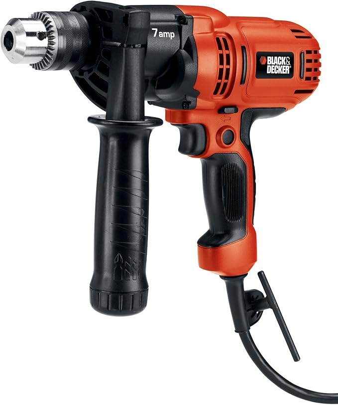 BLACK+DECKER 7.0 Amp 1/2 in. Electric Drill/Driver Kit (DR560) , Orange