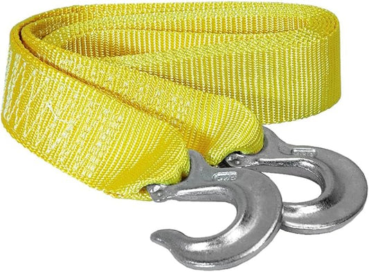 K Tool International Tow Strap with Forged Hooks 2in. x 10ft. - 7,000lb
