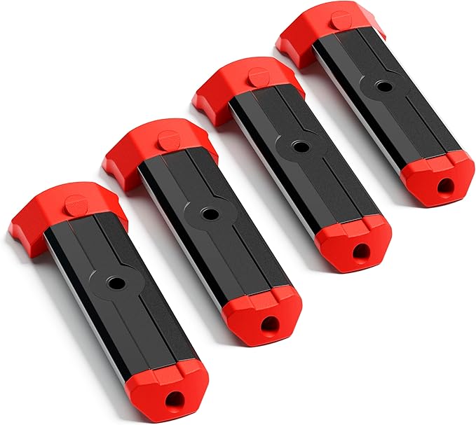 Alpha Engineered Threaded Replacement Packout Rails 3.2" (81.5mm) Compatible with Milwaukee Packout Tool Box 48-22-8424 -Heavy Duty Aluminum Rails - Fits Packout Accessories – Black