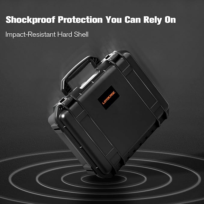 LOTOCASE Case for NOCO Boost X GBX155 & GB150 – Waterproof Hard Shell Carrying Case with Custom Pre-Cut Foam, Shockproof Protective Travel Box Compatible with NOCO GBX155/GB150 UltraSafe Jump Starter