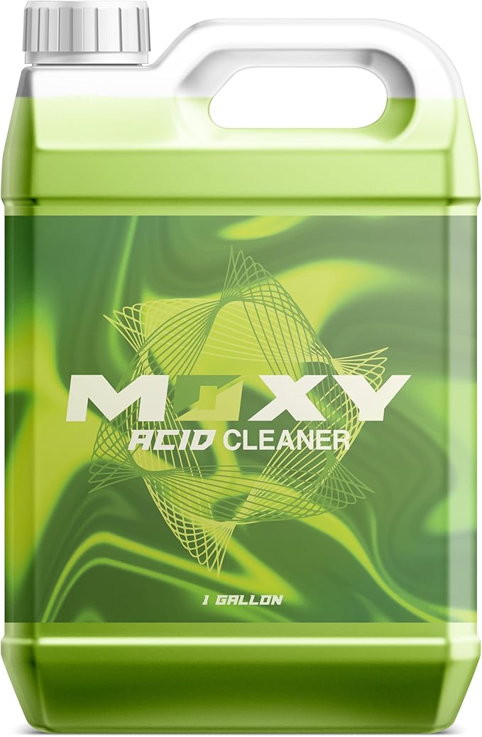 Moxy Acid Wheel and Tire Cleaner (1 Gallon) - Professional Car Wash Wheel Cleaner - Cleaning Spray for Car Detailing - Wheel Cleaning Kit Safe for Cars, SUVs, Motorcycles, RVs, and Trucks