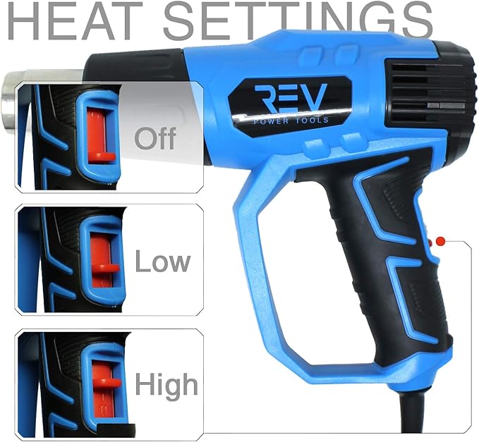 VViViD Blaze Turbo Heat Gun + Wrap Stick 3 Piece (Hard, Medium and Soft) Bundle - M0
