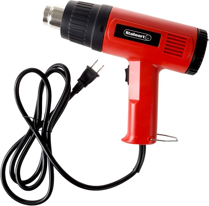 Dual Temperature Heat Gun, 1500 Watt, 120V Heating Gun Tool By Stalwart (Great for DIY, Home Improvement, Contractors, Removing Paint)