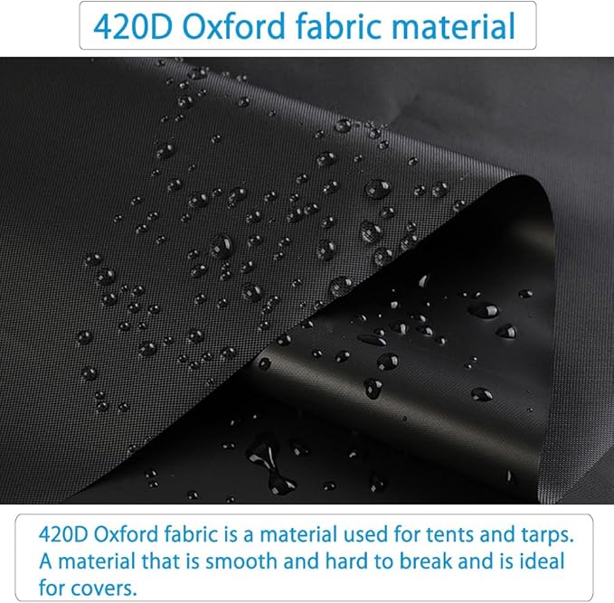 Half Car Cover All Weather Car Body Cover for All Season Sunshade Cover Snow Cover Waterproof 420D Oxford Fabric (Fit MPV/SUV)
