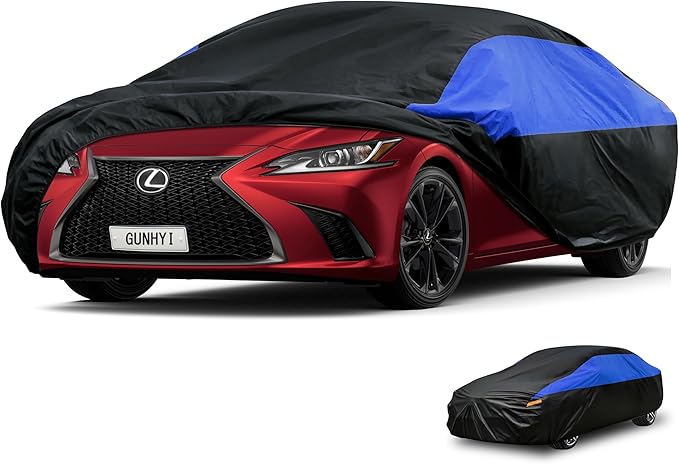 Lexus Car Cover Custom Fit Lexus ES ES300 ES330 ES350 ES300h (1991-2012) Waterproof All Weather, Lightweight Full Exterior Cover Outdoor Sun UV Rain Dust Snow Wind Protection.