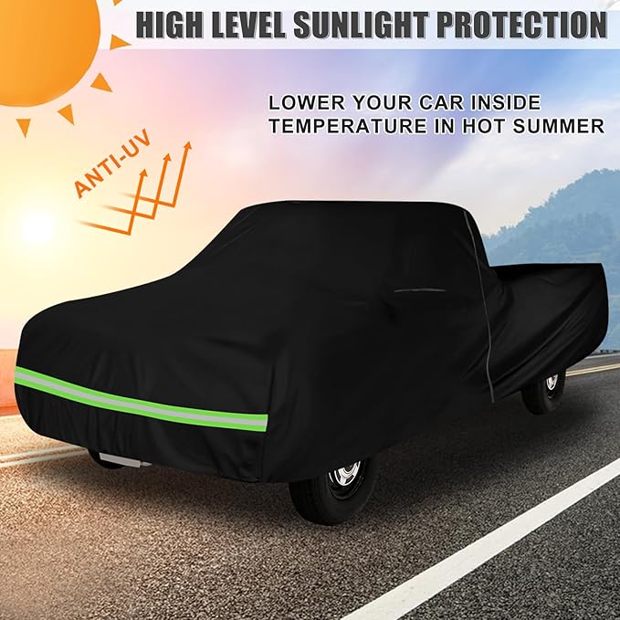 Waterproof Car Cover Replace for 1993-2012 Ford Ranger Regular Cab 6ft Standard Bed 210T All Weather Classic Car Covers with Zipper Door for Snow Rain Dust Protection
