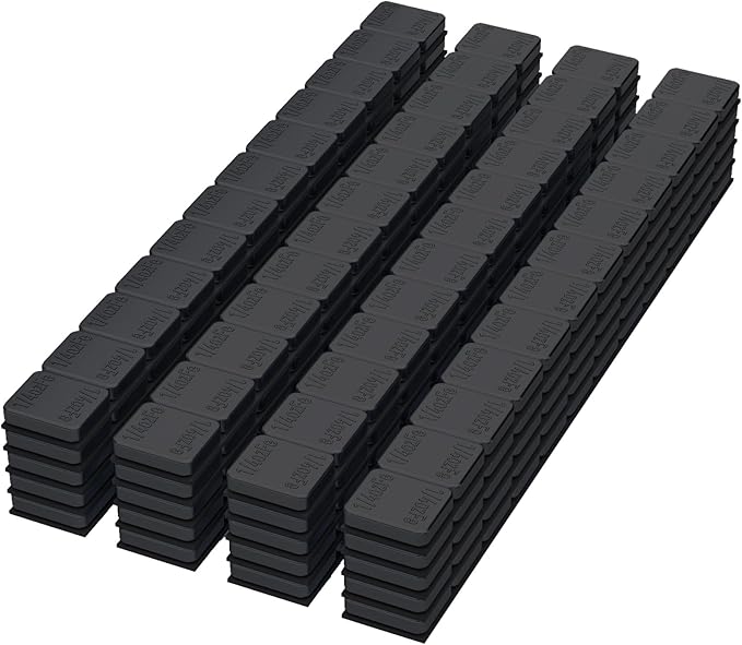 MIKKUPPA Black Wheel Weights - 1/4oz, 0.25oz (240pcs, 60oz/Box) Low Profile, Easy to Peel, Adhesive Stick on Tire Weights for Cars, Trucks, SUVs, Motorcycles, RC Cars, OEM Quality