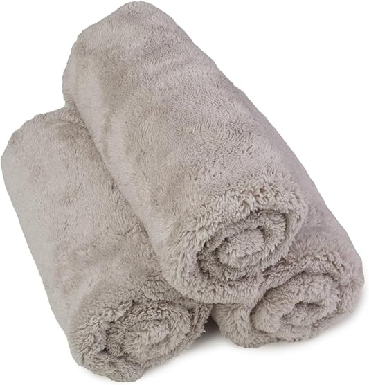 Kavalier ProClean Plush Perfection 500 Microfiber Towel - 500 GSM -16.1x16.1''- Effective Cleaning & Detailing - Ideal for Auto & Home - 3 Units Pack - Gray