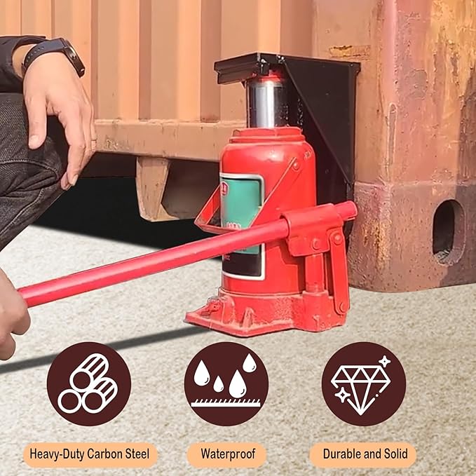 Shipping Container Jack Lug,2 Pack Shipping Container Leveling Jacks,Shipping Container Accessories,Jack Leveling Attachment with Ground - Fast & Easy Solution to Lift Up Containers Chassis