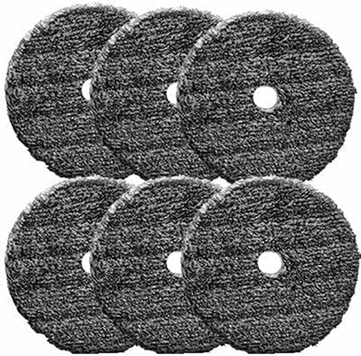 Buff and Shine URO-Fiber Microfiber Pad for Car Compounding, Cutting, Buffing, Waxing, and Polishing - Compatible with Long-Throw, High-Action, Dual-Action, and Random Orbital Polisher - 6 in (6 Pads)