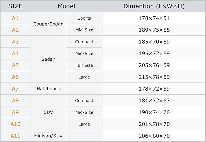 Full Size Sedan Car Cover All Weather Waterproof, 6 Layer Heavy Duty Universal Fit for BMW 5 Series, Mercedes-Benz E-Class, Cadillac CT6 XTS, Buick Lacrosse, Chevy Impala, Chrysler 300